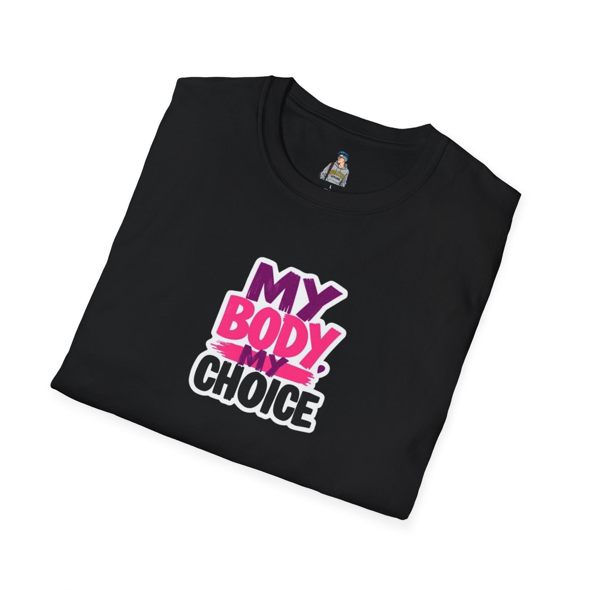Empowering Unisex Softstyle T-Shirt - 'My Body, My Choice' Statement Tee