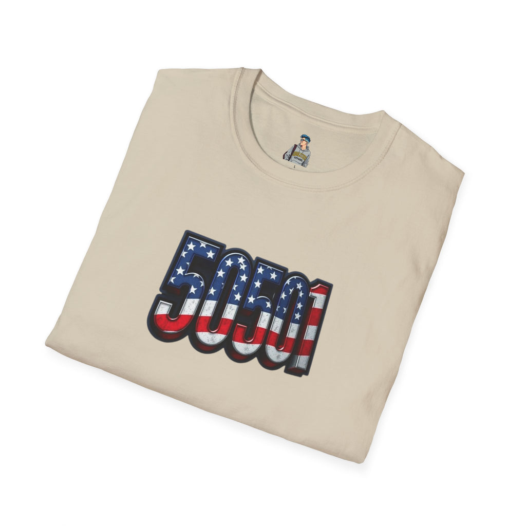 Patriotic Unisex T-Shirt - 50501 We The People Rise - American Flag Design