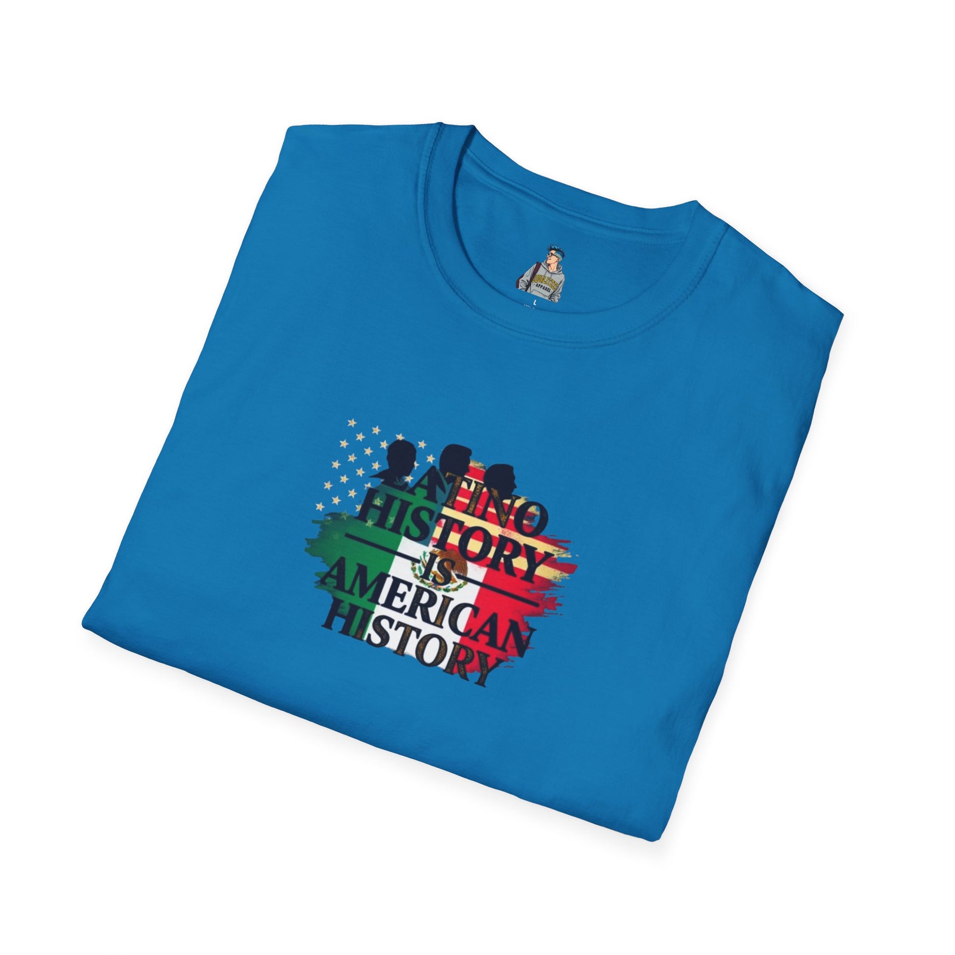 Unisex Softstyle T-Shirt - 'Latino History is American History' Graphic Tee
