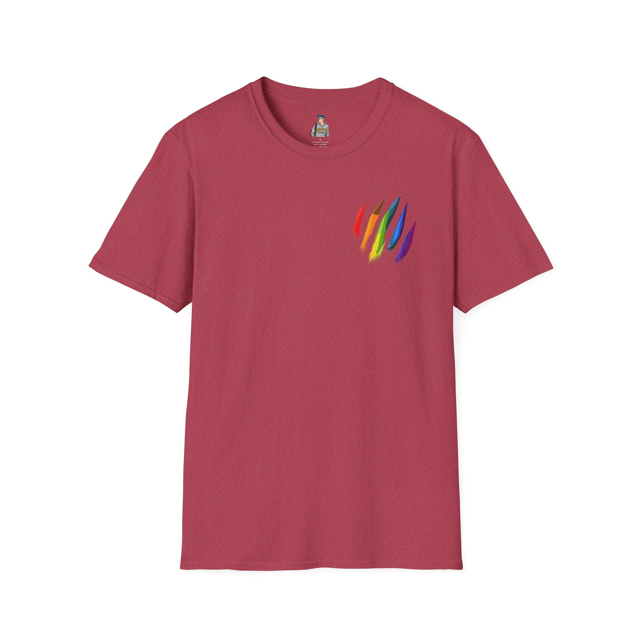 Rainbow Scratch Unisex Softstyle T-Shirt - Casual Comfort for All Occasions