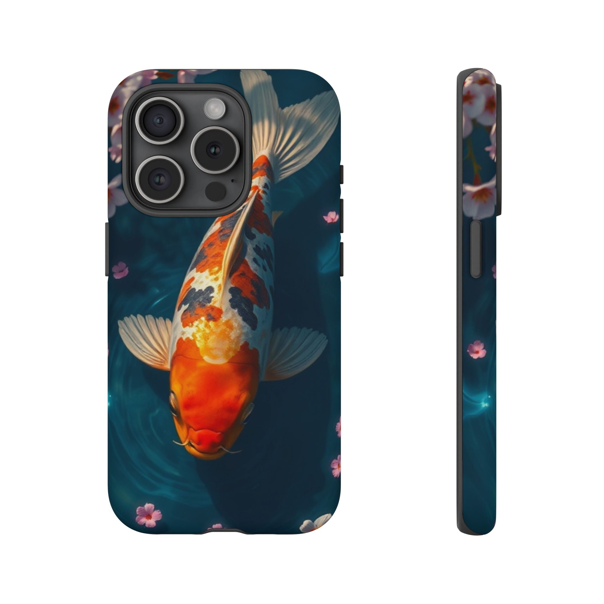 Peaceful Koi Cherry Blossom Tough Cases For Android & iPhone
