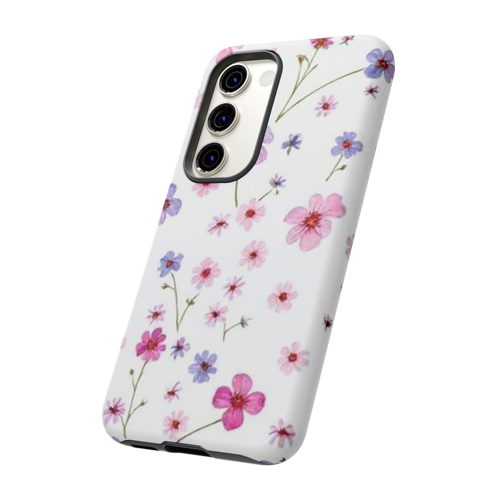 Pink Wildflower Tough Case for Android