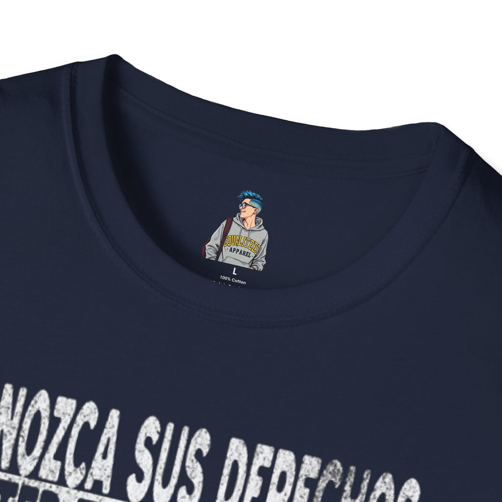Voting Rights T-Shirt — Spanish "CONOZCA SUS DERECHOS"