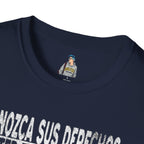 Voting Rights T-Shirt — Spanish "CONOZCA SUS DERECHOS"