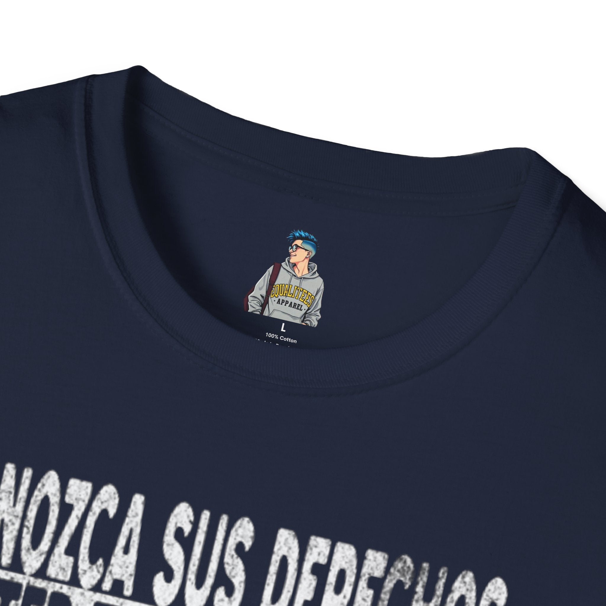 Voting Rights T-Shirt — Spanish "CONOZCA SUS DERECHOS"