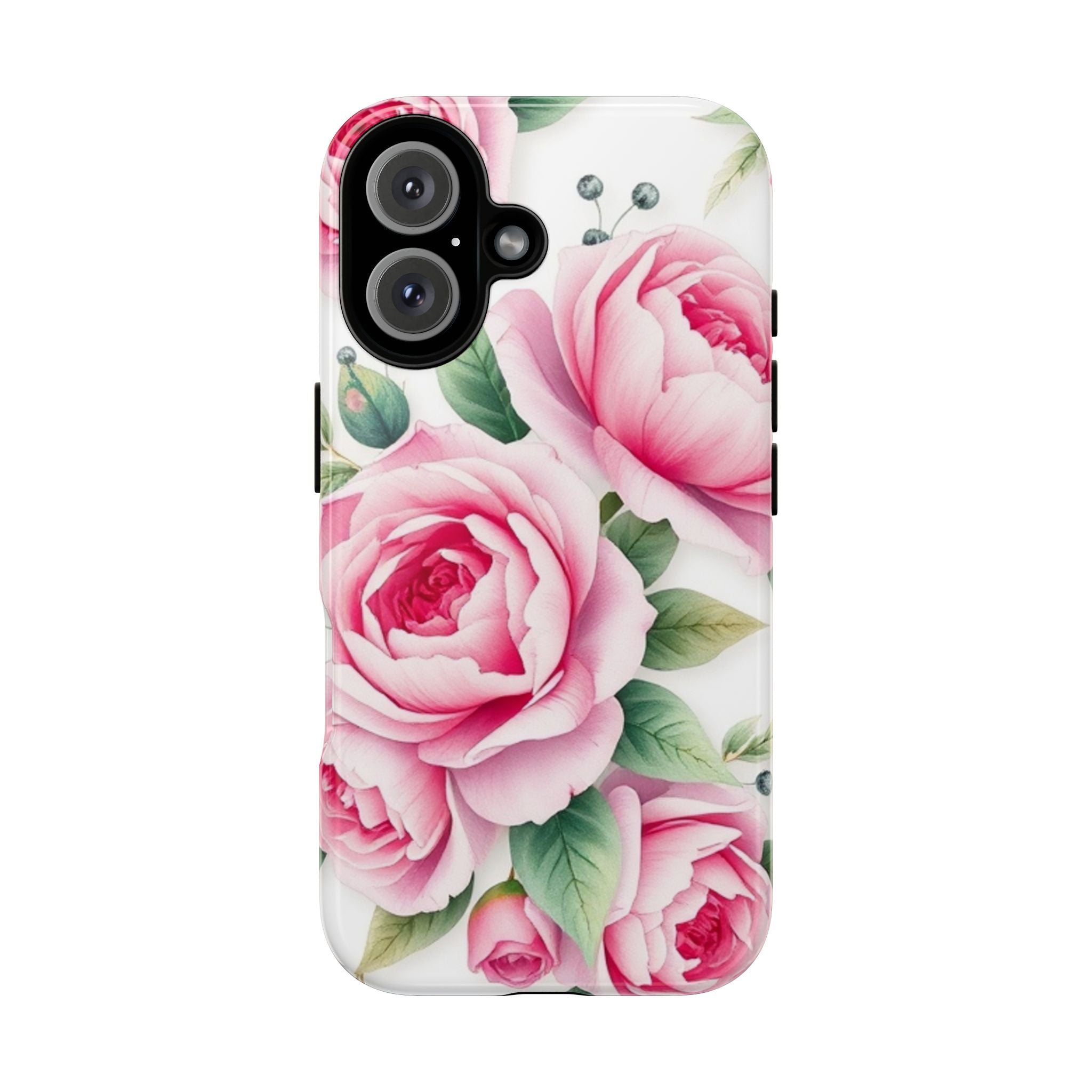 Android OR iPhone Compatible Cases - Pink Flower Design - Unique Tough Cases