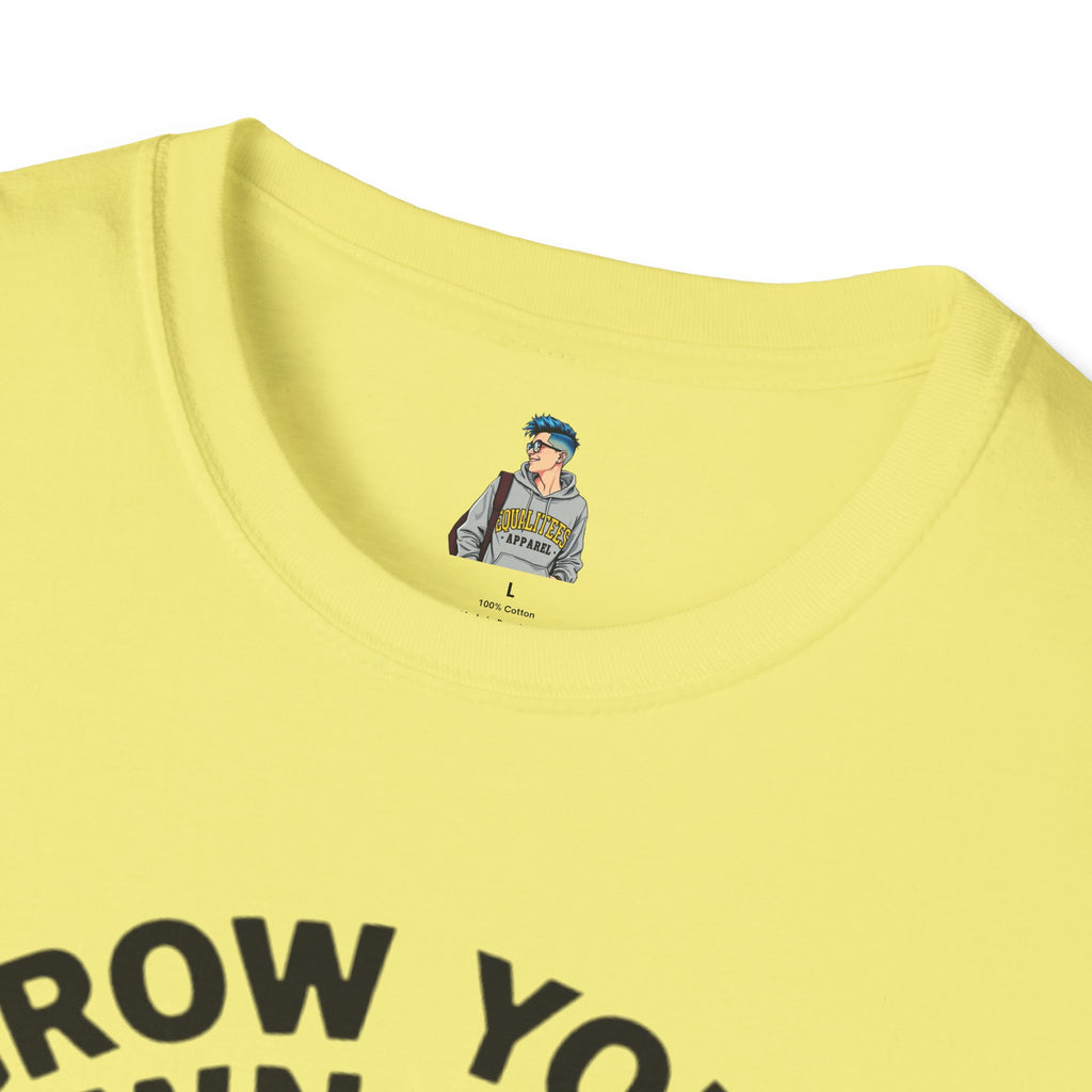 Unisex Softstyle T-Shirt - 'Grow Your Own Way' Floral Design for Queer Pride