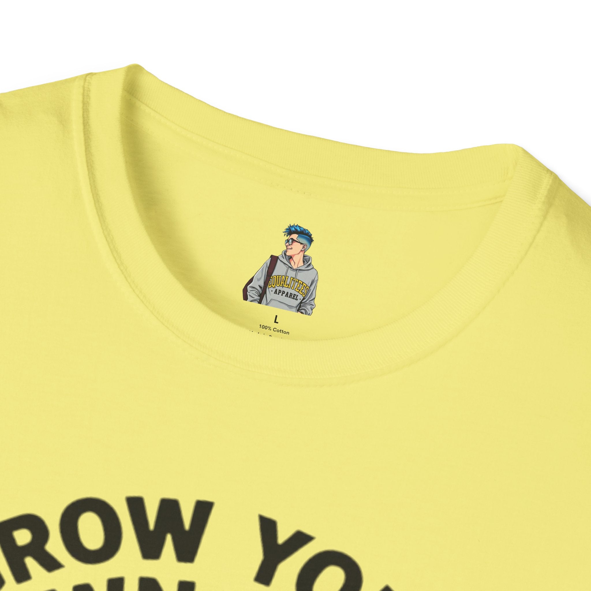 Unisex Softstyle T-Shirt - 'Grow Your Own Way' Floral Design for Queer Pride