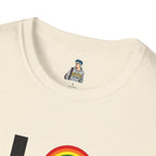 Vibrant LOVE Design for Pride Unisex Softstyle T-Shirt