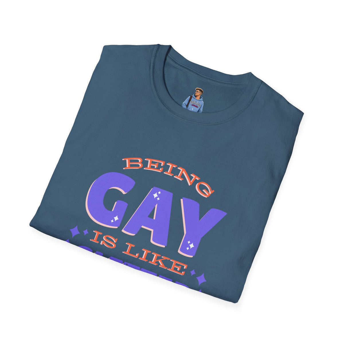 Being Gay Is Like Glitter Pride Tree Las Vegas T-Shirt