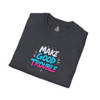 Make Good Trouble Trans Colors Graphic Unisex T-Shirt - Bold Statement Tee for Activists & Dreamers