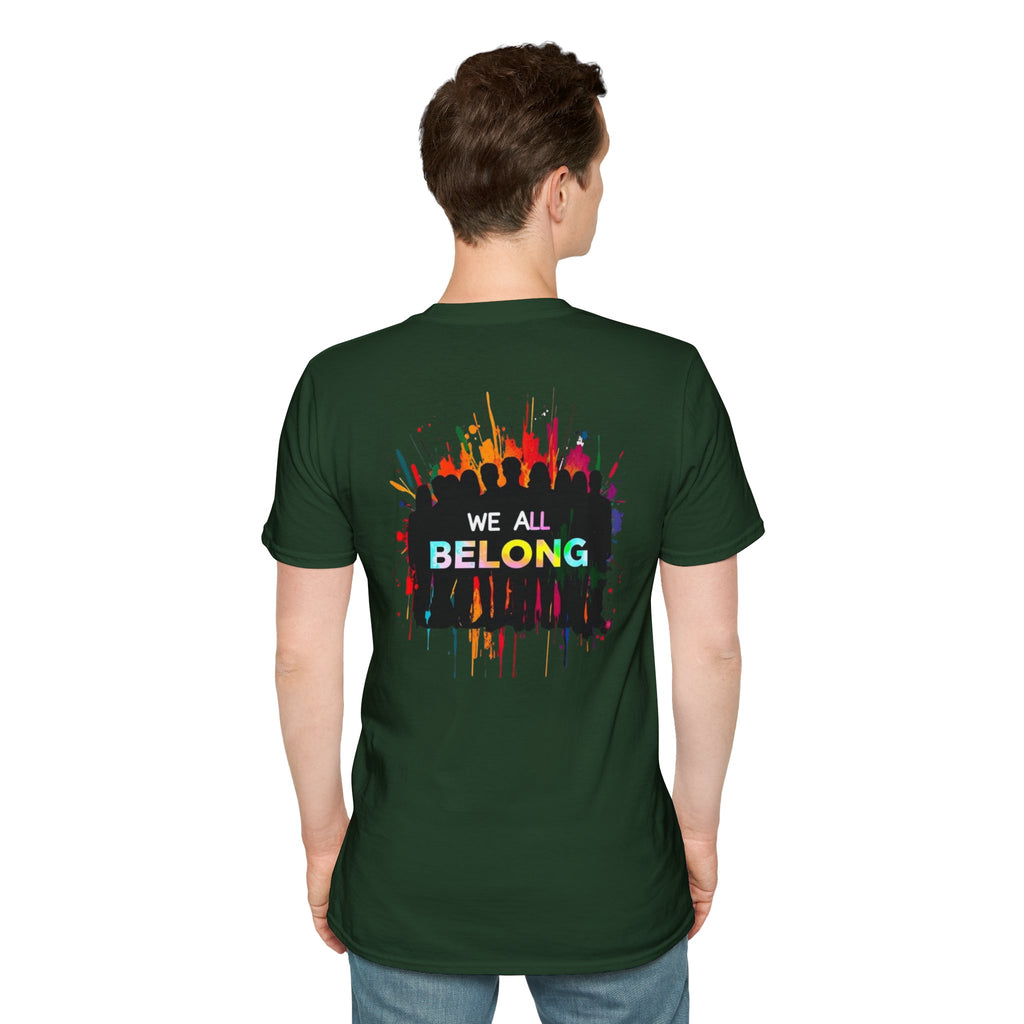 Unisex Softstyle T-Shirt - LGBTQ+ Empowerment T-Shirt: Conversion Therapy is Torture & We All Belong