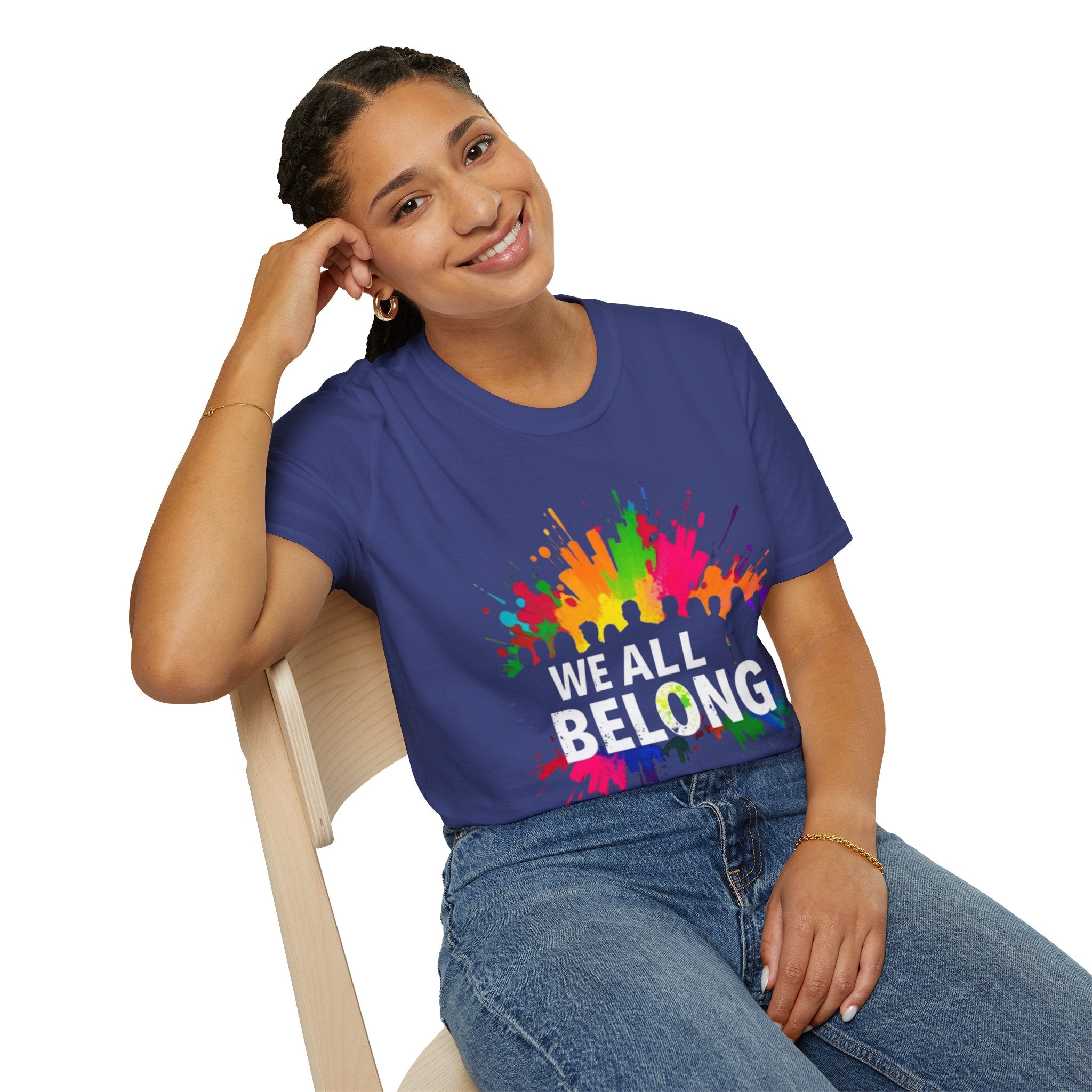 Unisex Softstyle T-Shirt - 'We All Belong"