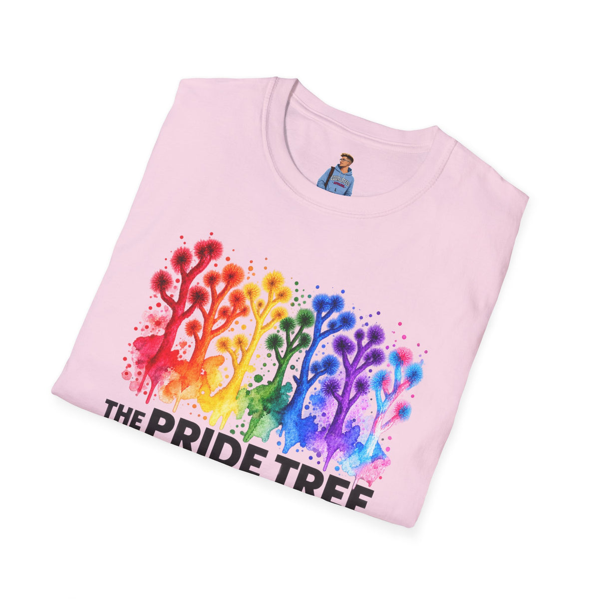 Pride Tree Las Vegas T-Shirt - Black Text