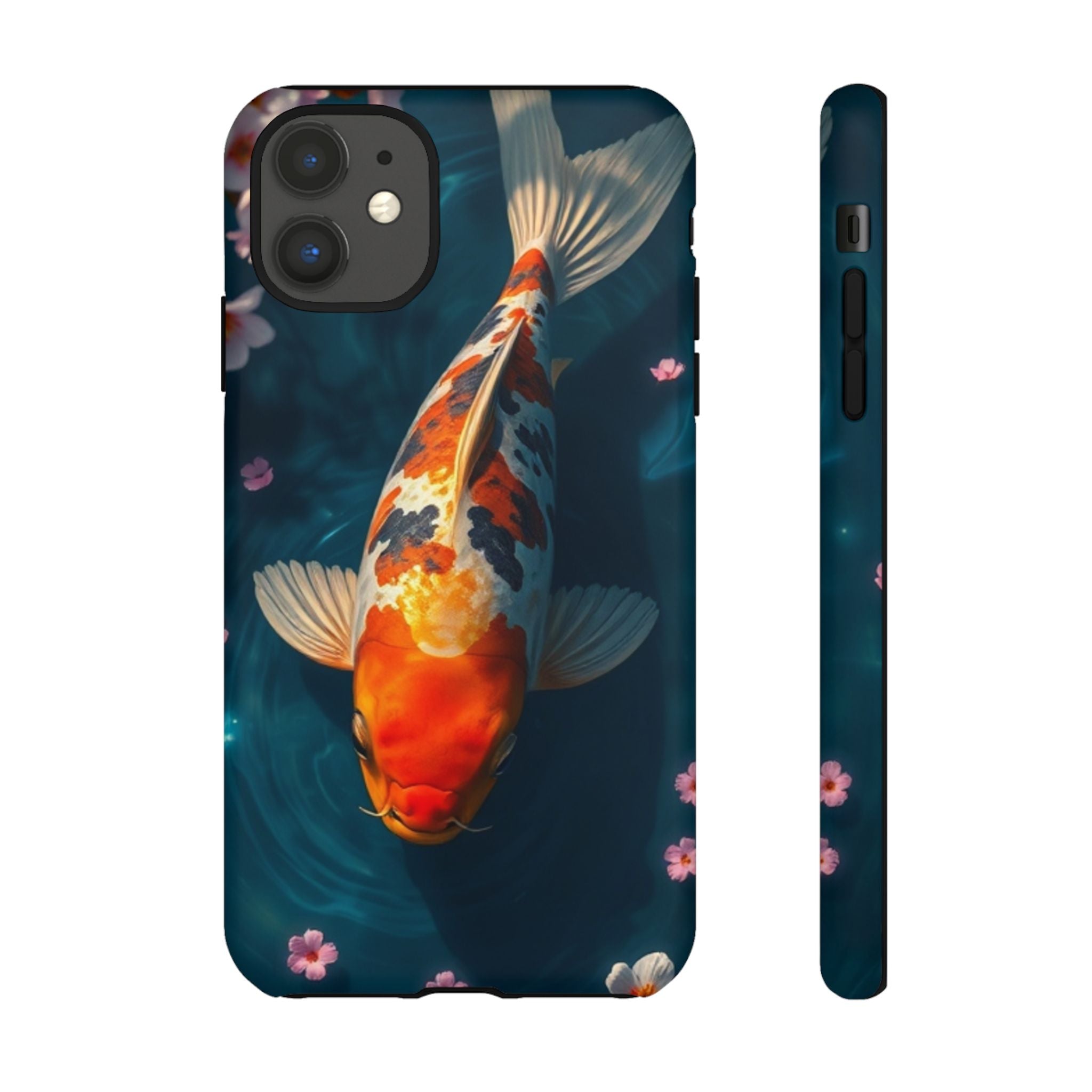 Peaceful Koi Cherry Blossom Tough Cases For Android & iPhone