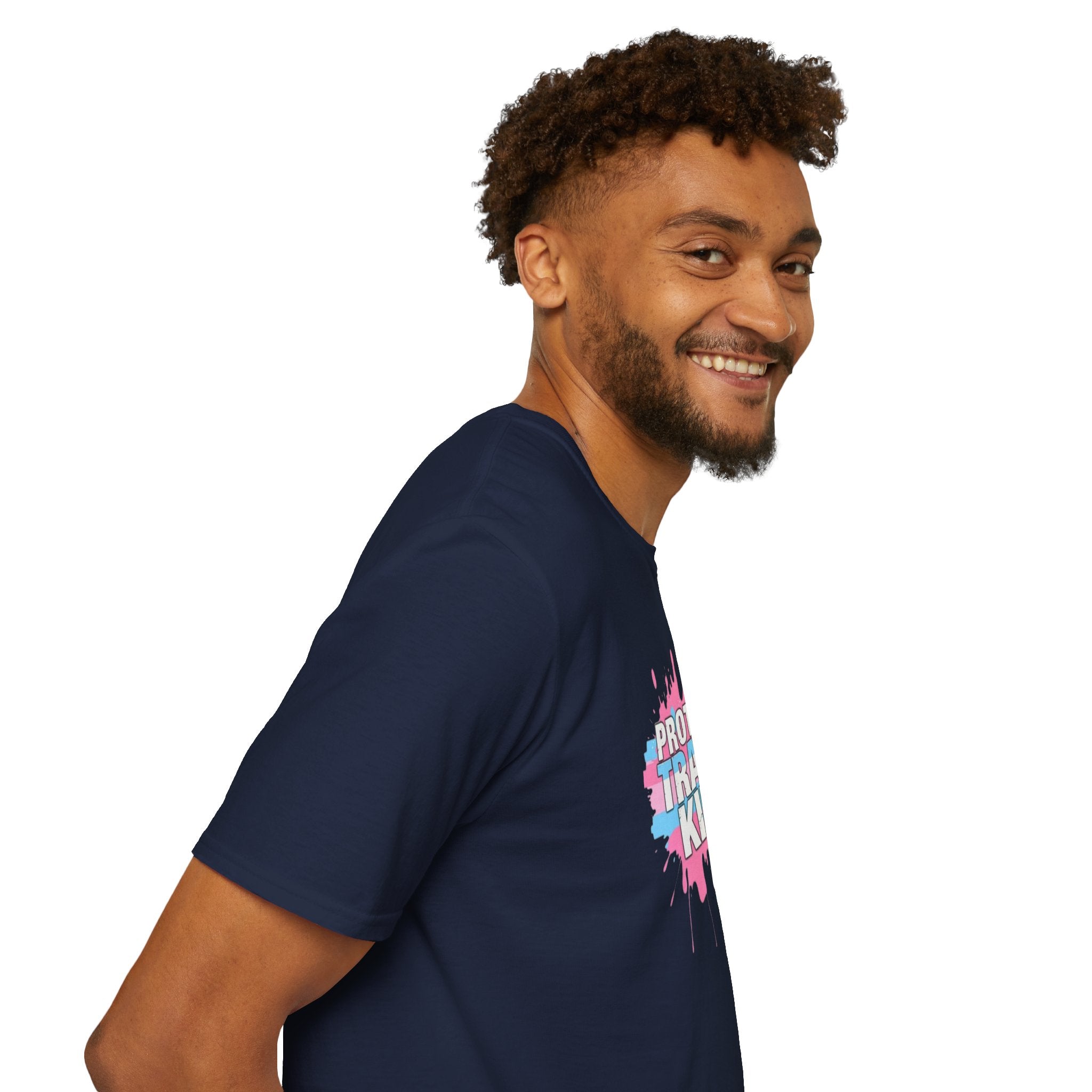 Protect Trans Kids Unisex Softstyle T-Shirt - Supportive LGBTQ+ Apparel