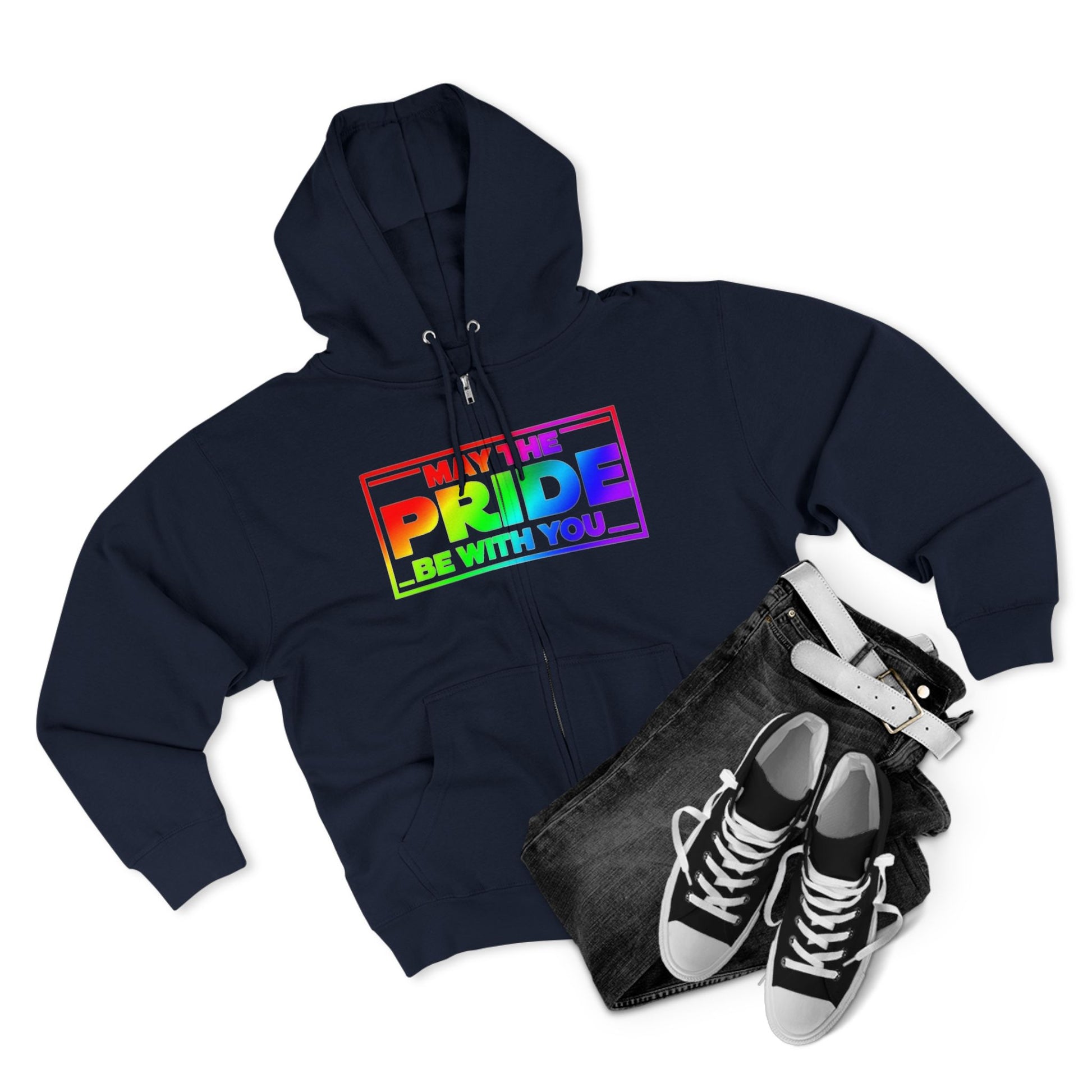 Pride Zip Hoodie - "May the Pride Be with You" Unisex