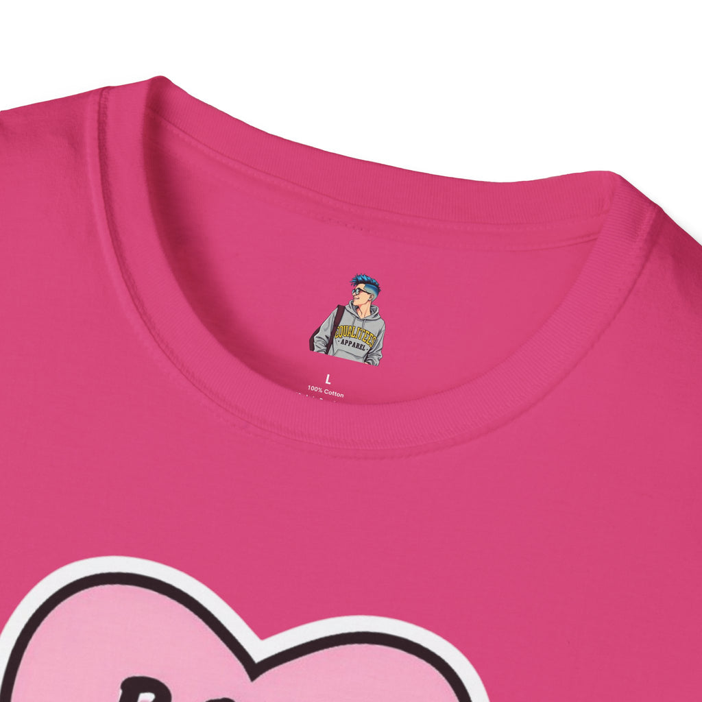 Unisex Softstyle T-Shirt - 'Boss Bitch' Heart Design - Funny Statement Tee