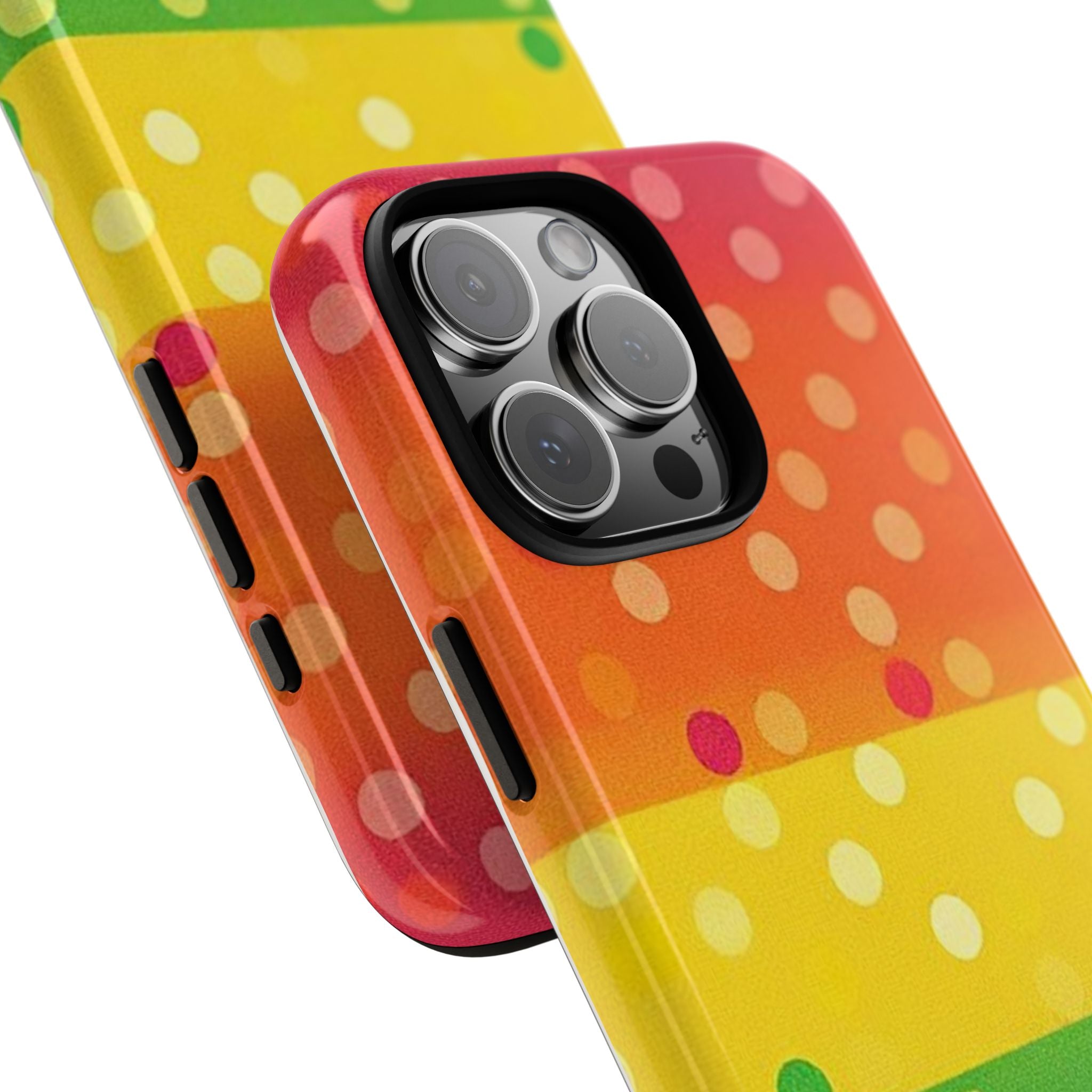 Rainbow Polka Dot Tough Phone Case for iPhone