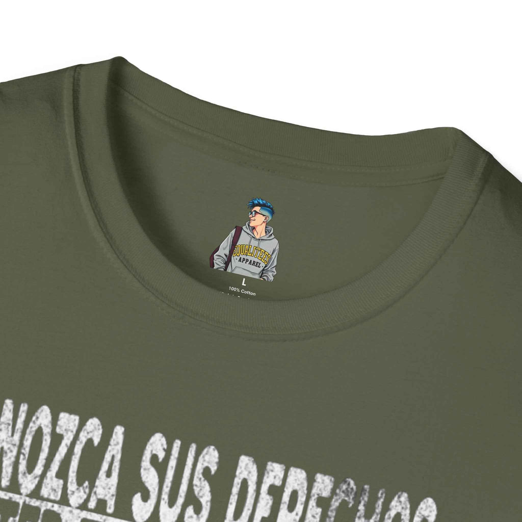 Voting Rights T-Shirt — Spanish "CONOZCA SUS DERECHOS"