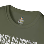 Voting Rights T-Shirt — Spanish "CONOZCA SUS DERECHOS"