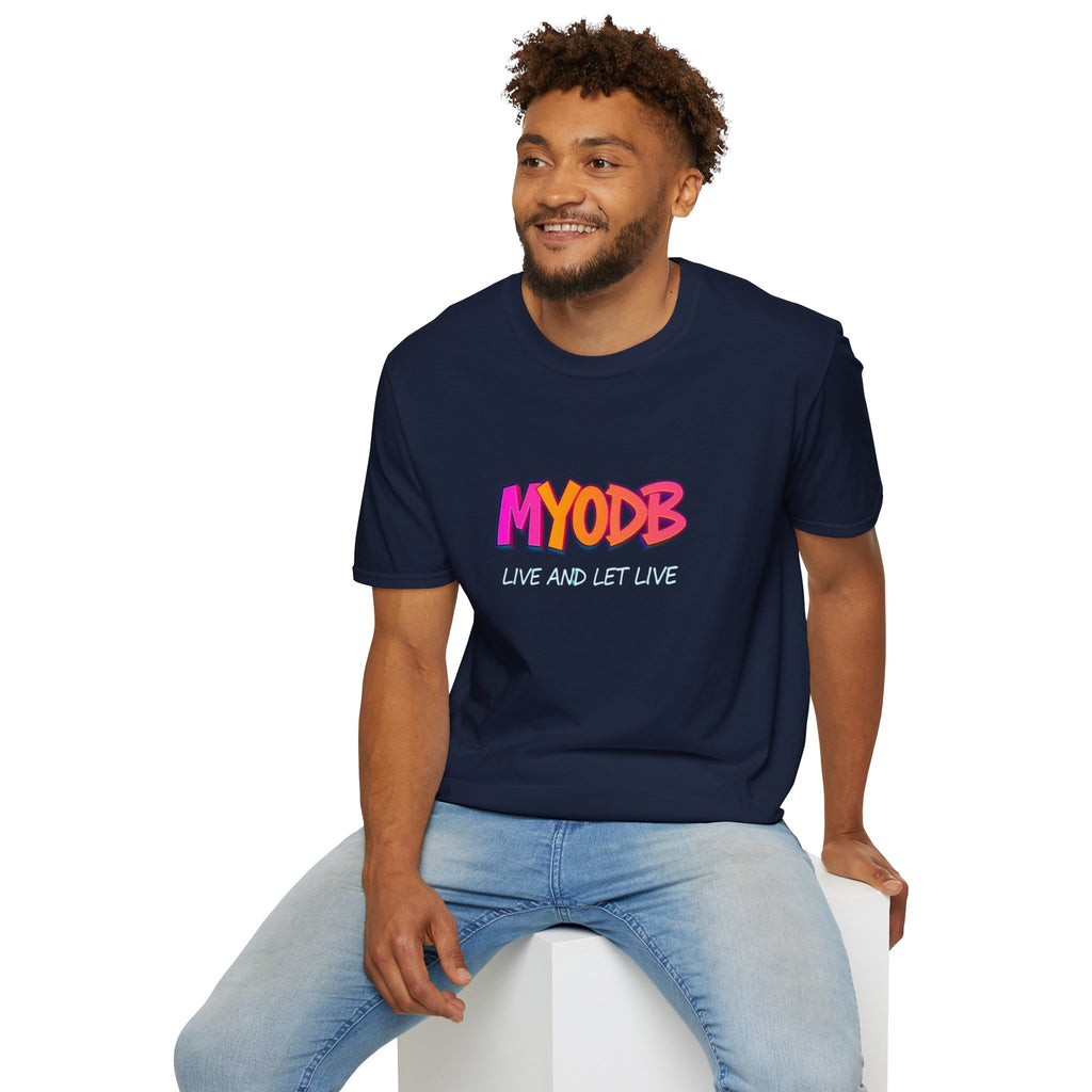 MYODB Live and Let Live T-Shirt | Unisex Softstyle Tee | Casual Streetwear