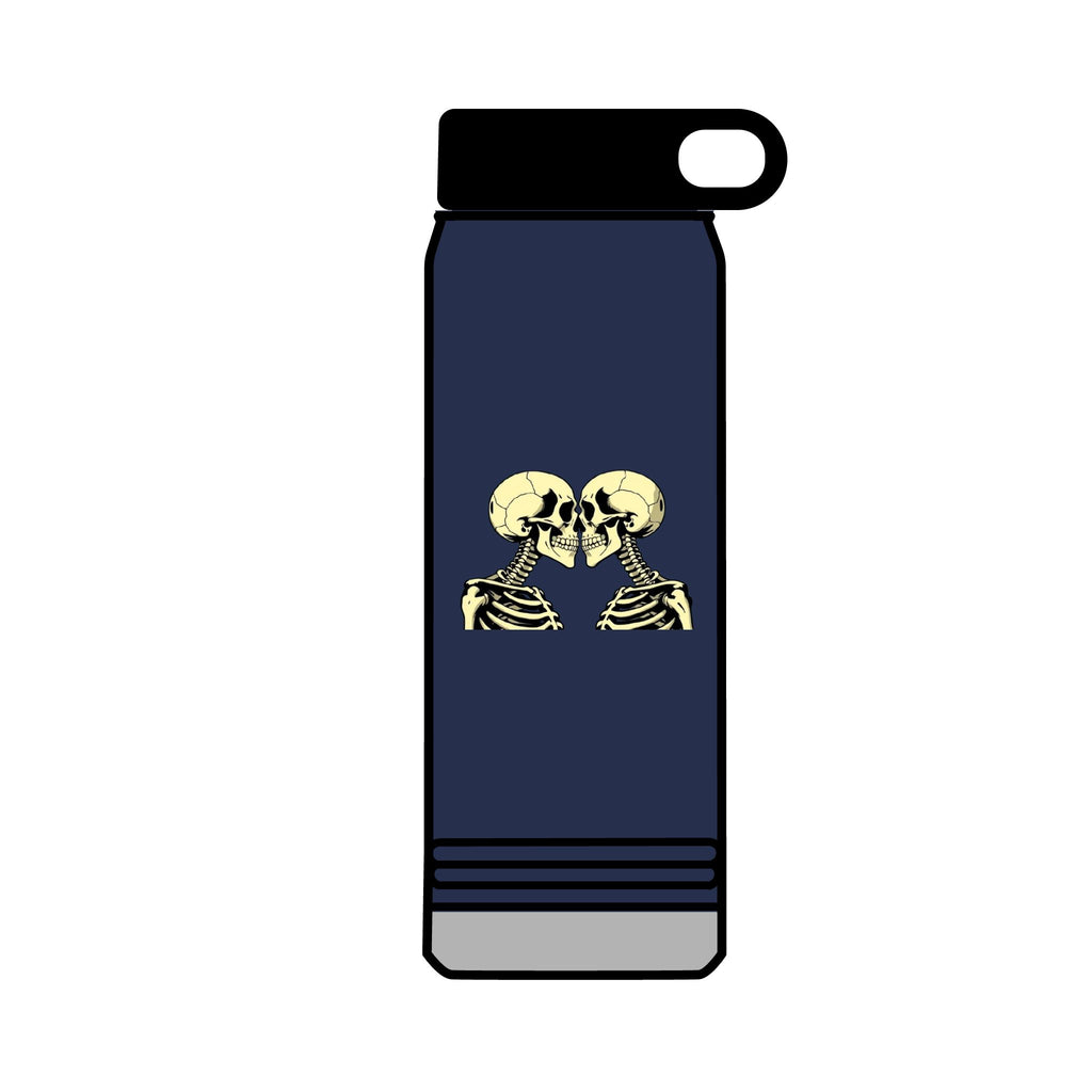 32oz Water Bottle Kissing Skeletons
