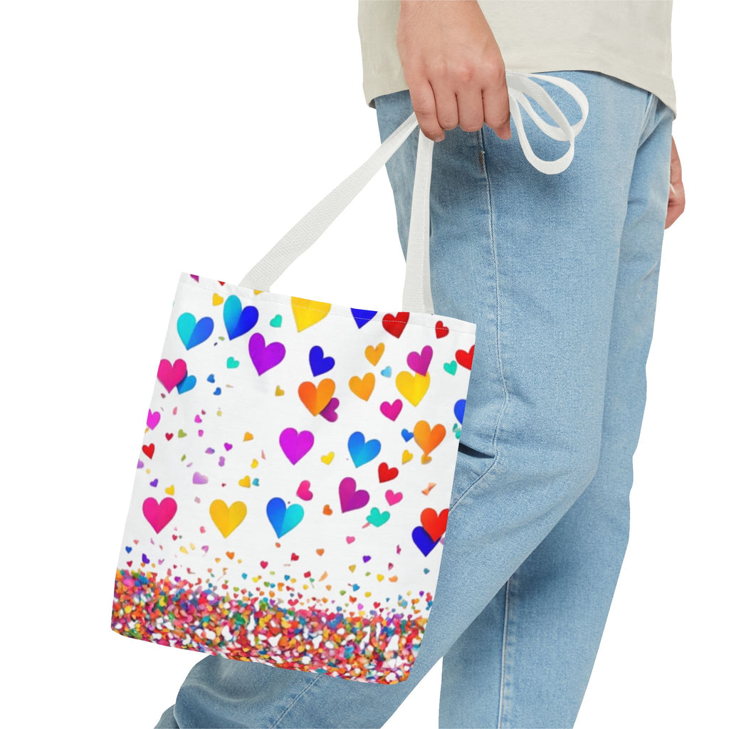 Falling Hearts Tote Bag
