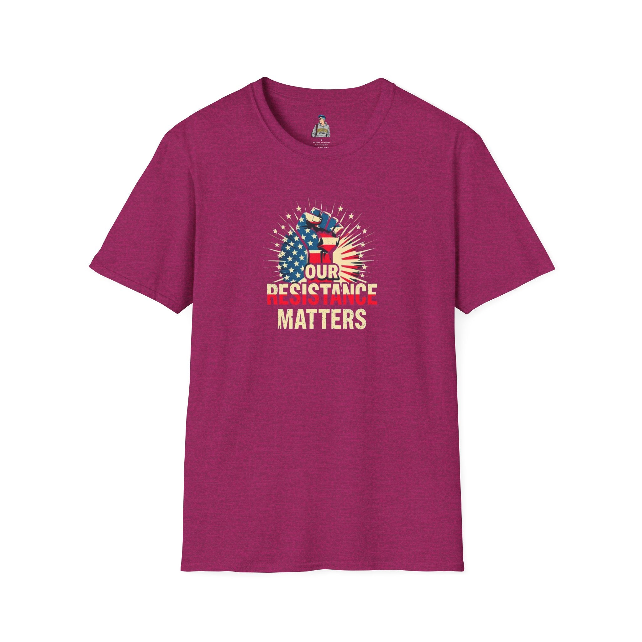 Patriotic Activism T-Shirt - Our Resistance Matters & Save Democracy Designs