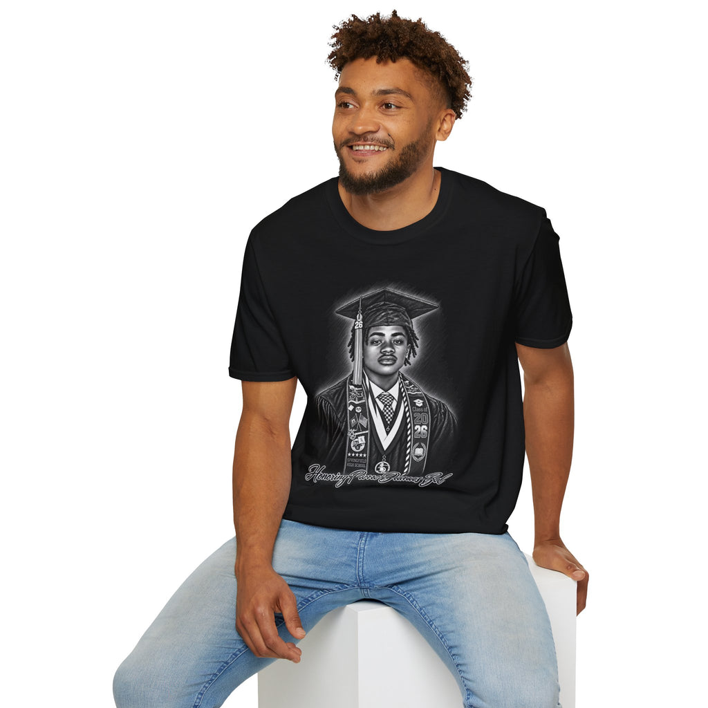 Portrait Front and Back - In Memory of Pierre Damas Bel T-Shirt