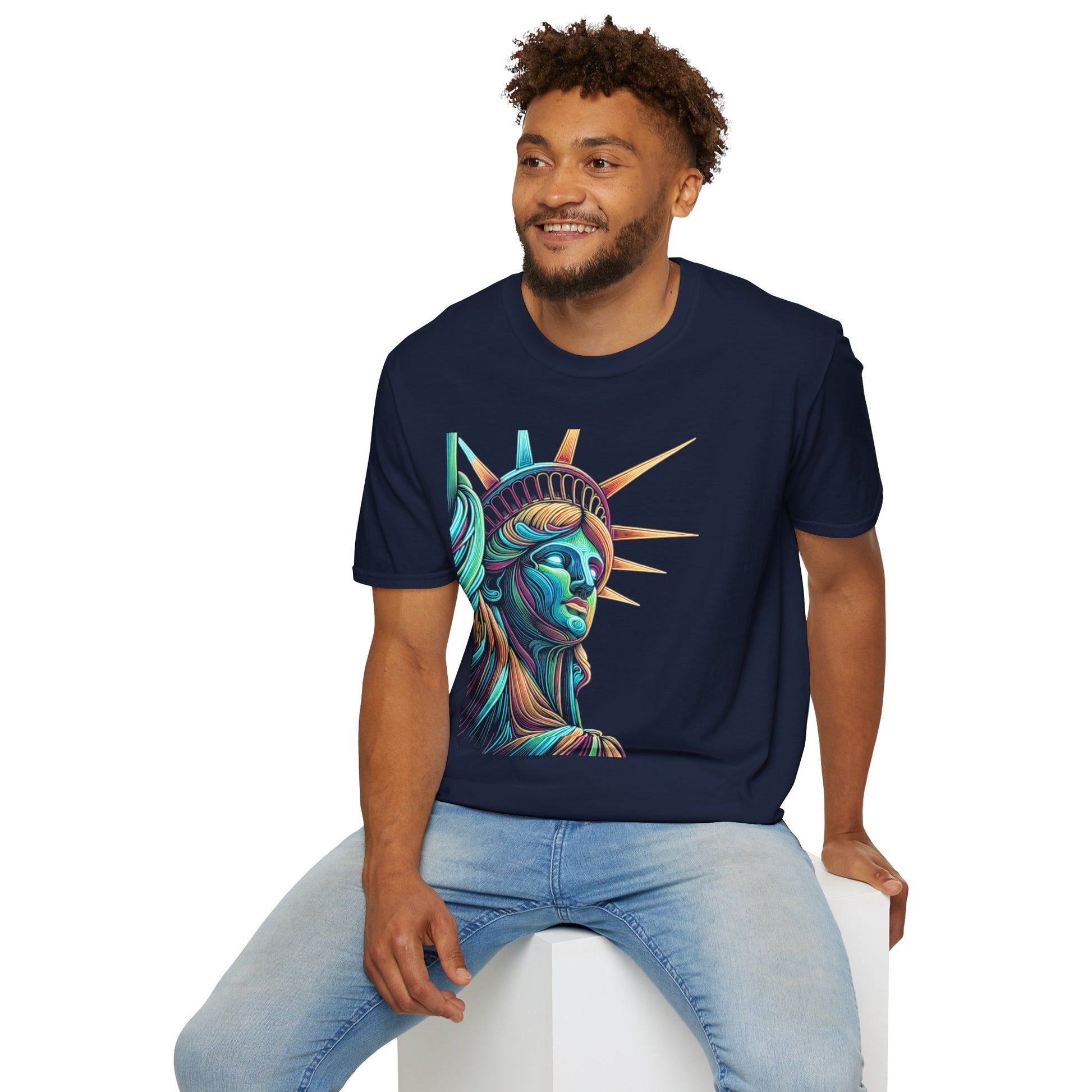 Lady Liberty - Softstyle Unisex T-Shirt