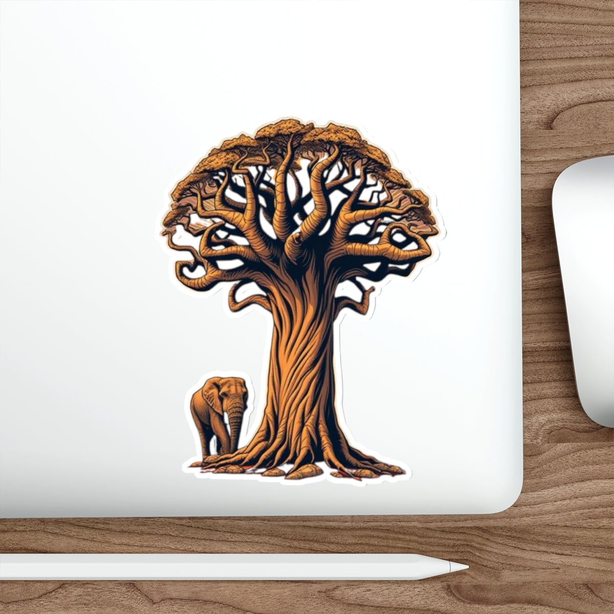 Die-Cut Stickers - Baobab Tree & Elephant