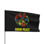 Floral Grow Peace Flag