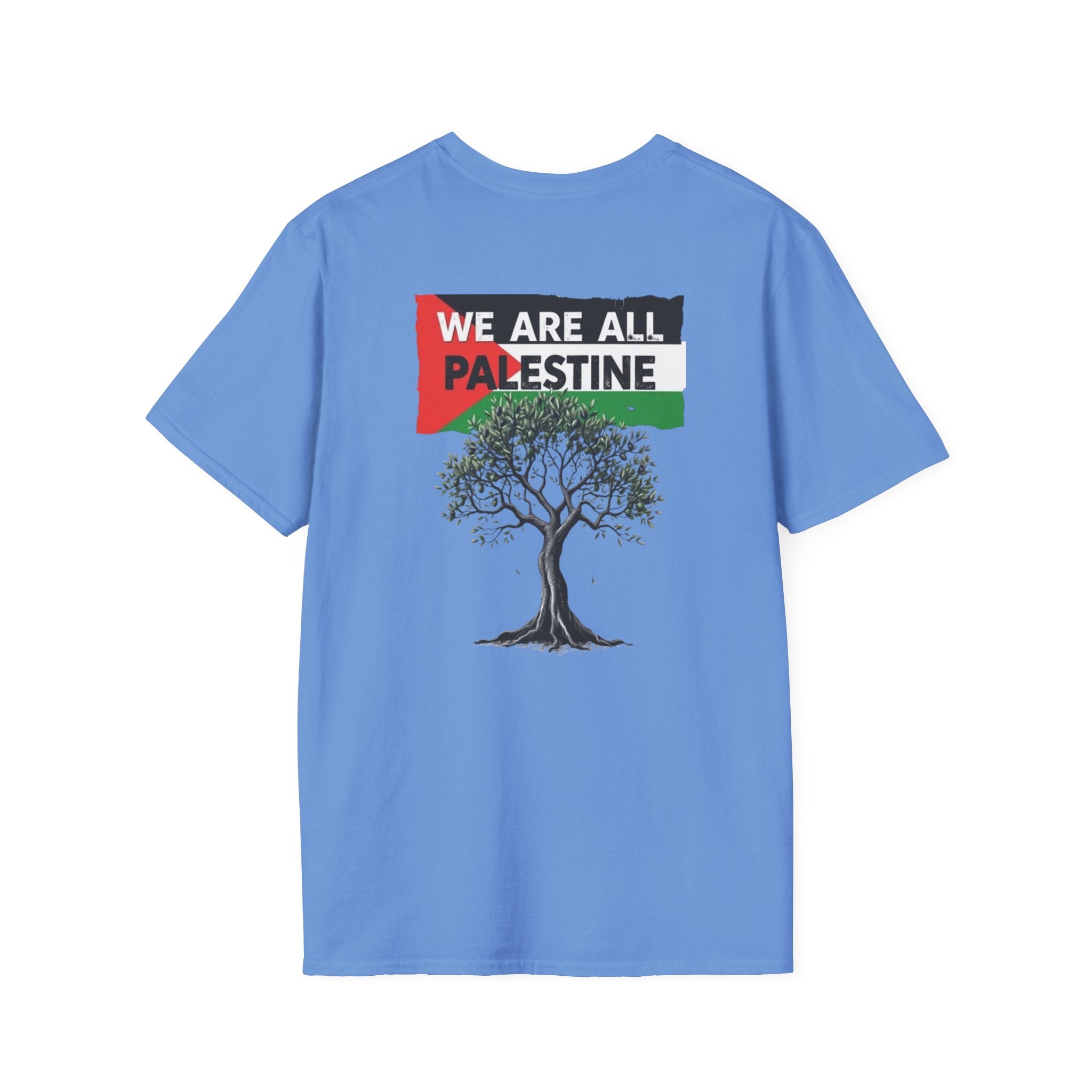 Unisex Softstyle T-Shirt: Stand with Gaza & We Are All Palestine Graphic Tee