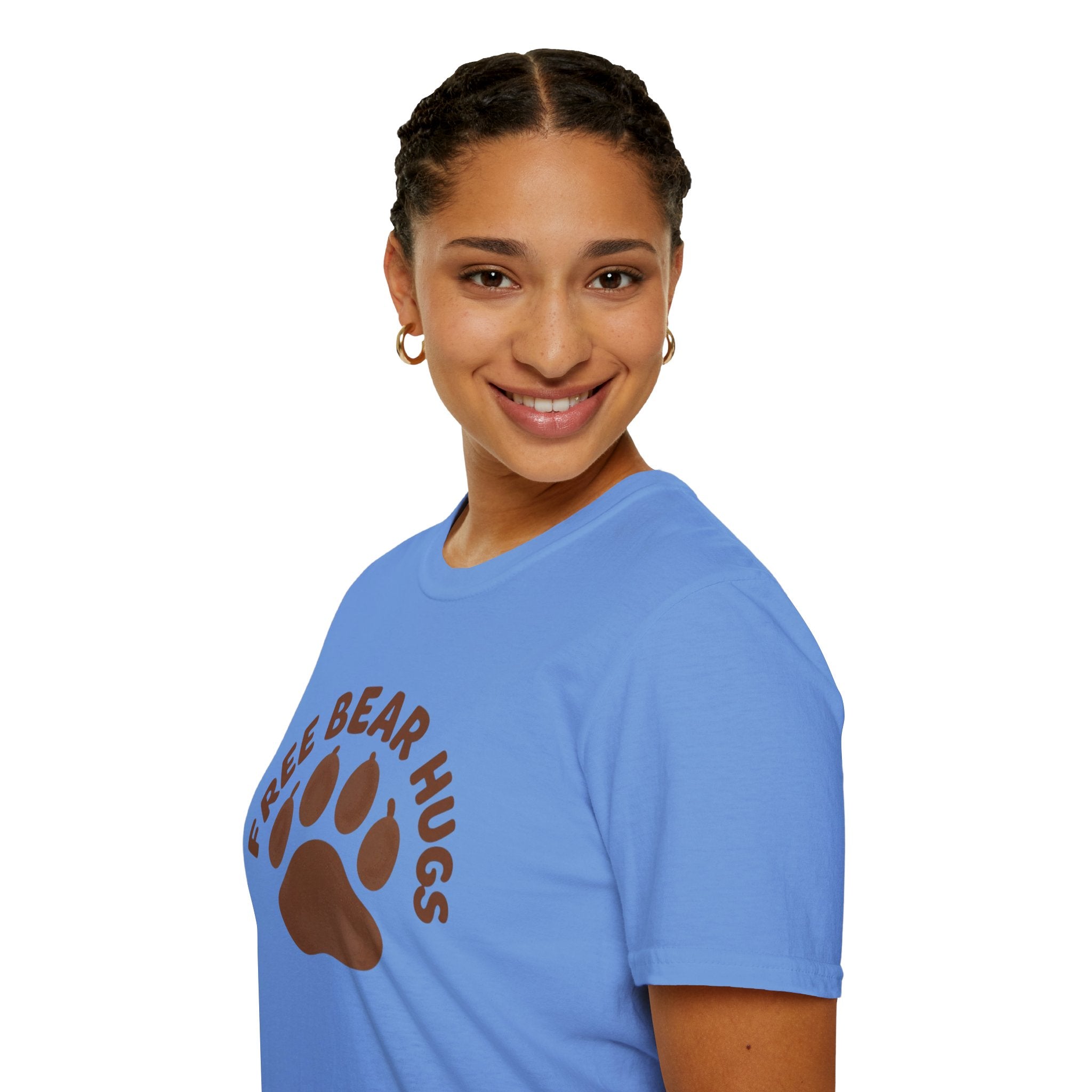 Free Bear Hugs T-Shirt — Cute Paw Print Wildlife Tee