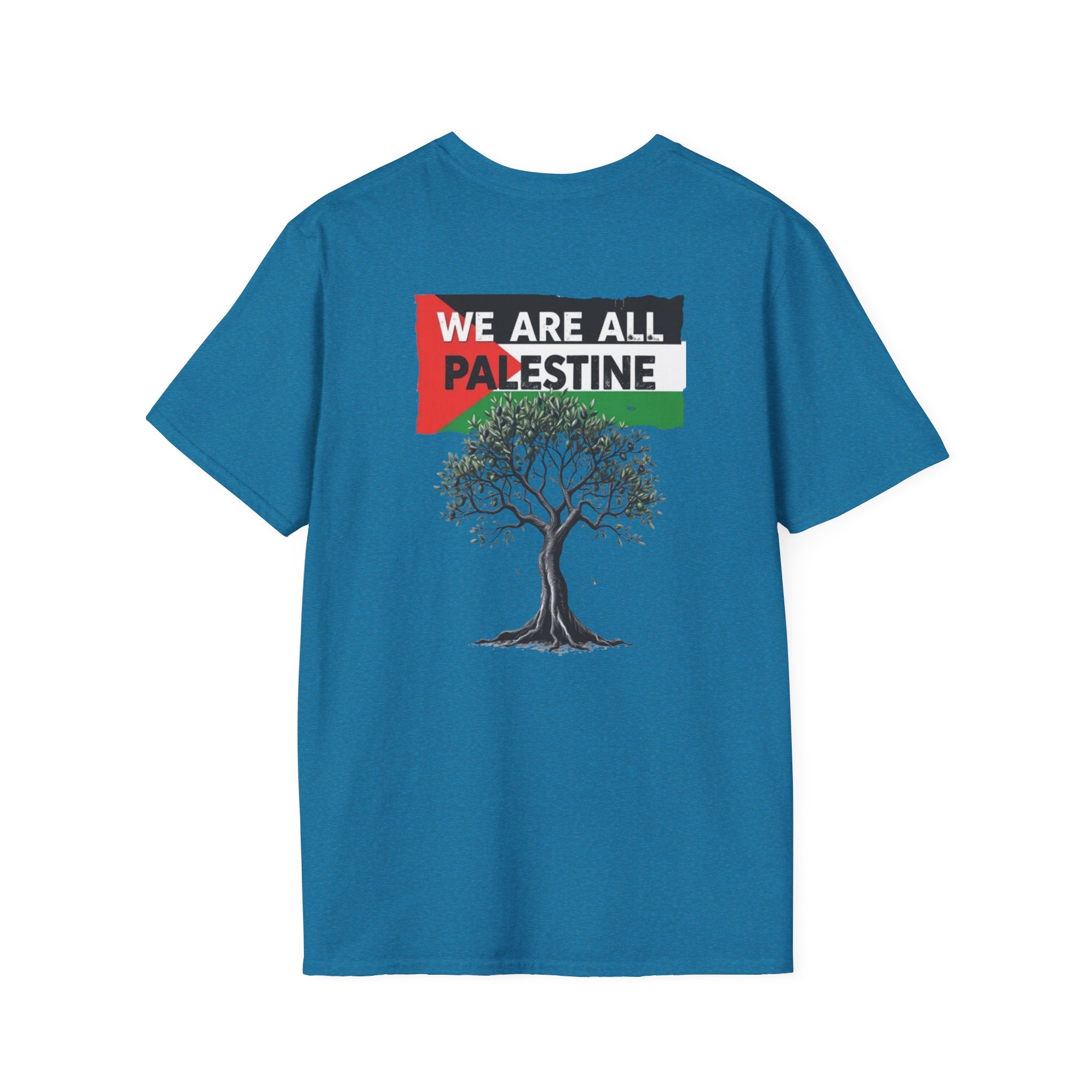 Unisex Softstyle T-Shirt: Stand with Gaza & We Are All Palestine Graphic Tee