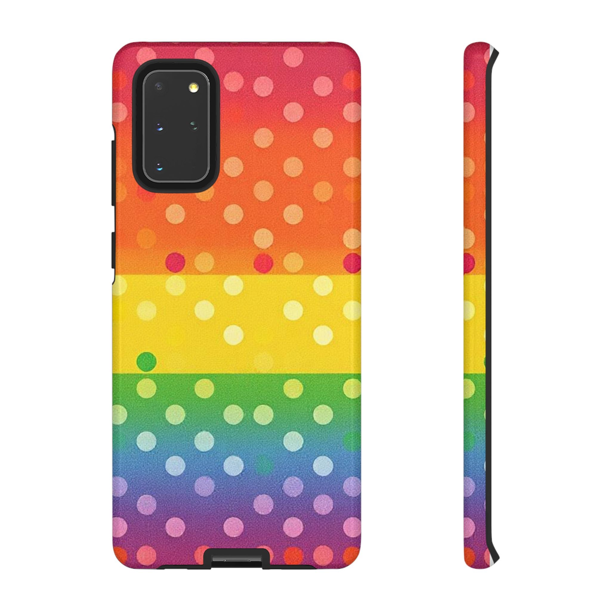 Rainbow Polka-Dot Tough Case for Android