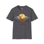 Mountain Sunset Deer Unisex Softstyle T-Shirt