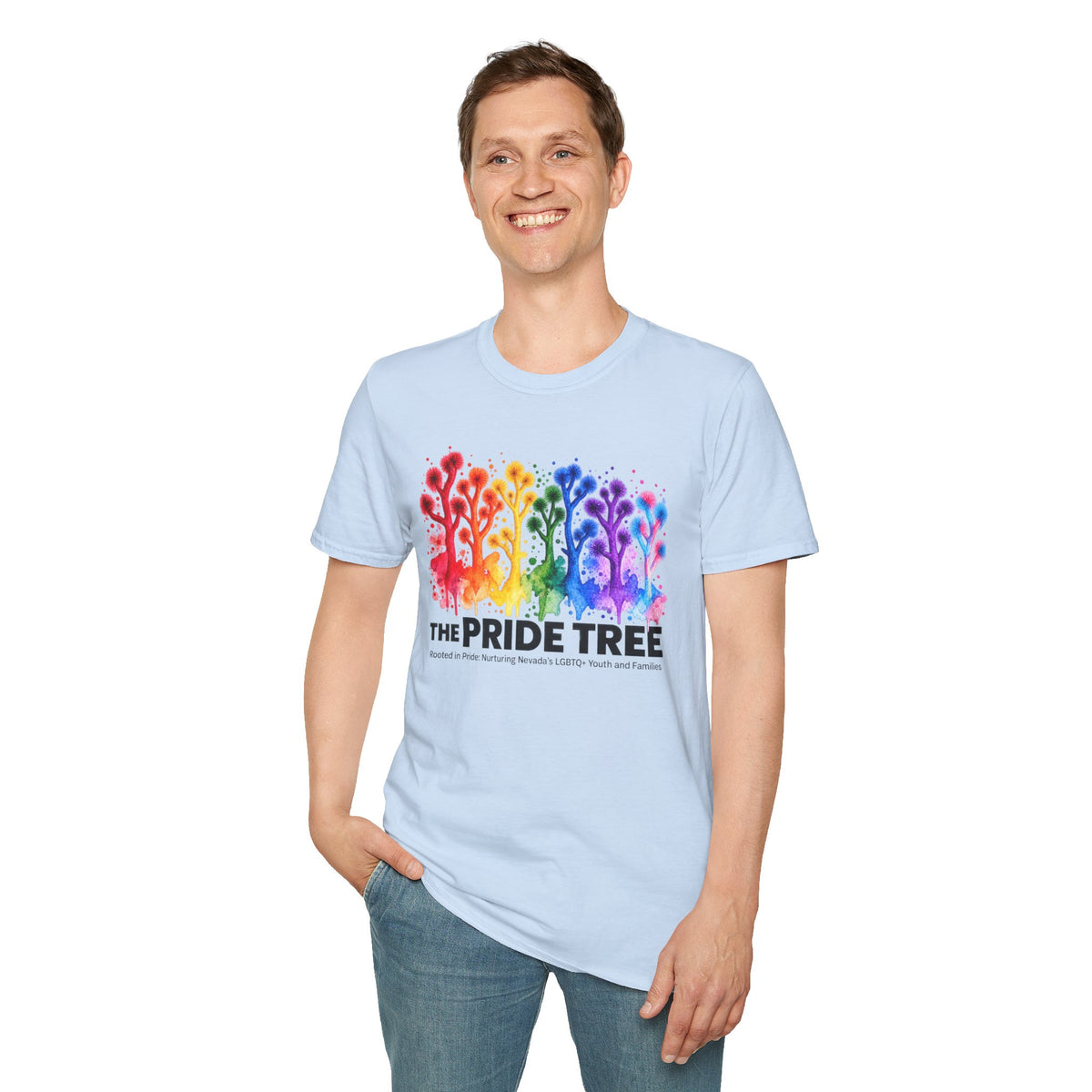 Pride Tree Las Vegas T-Shirt - Black Text