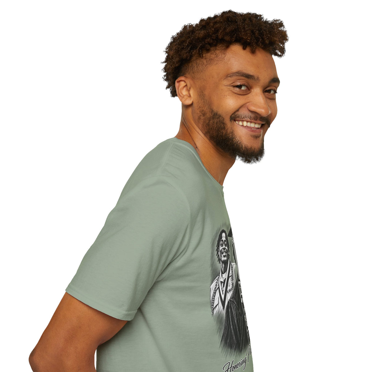 Double Portrait Front - In Memory of Pierre Damas Bel T-Shirt