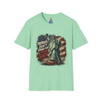Patriots Don’t Stand For This T-Shirt — Statue of Liberty & Distressed Flag Graphic