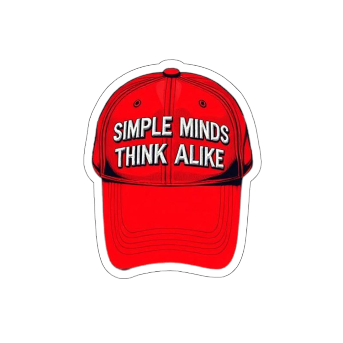 Die-Cut Stickers - Red Cap - Simple Minds Think Alike