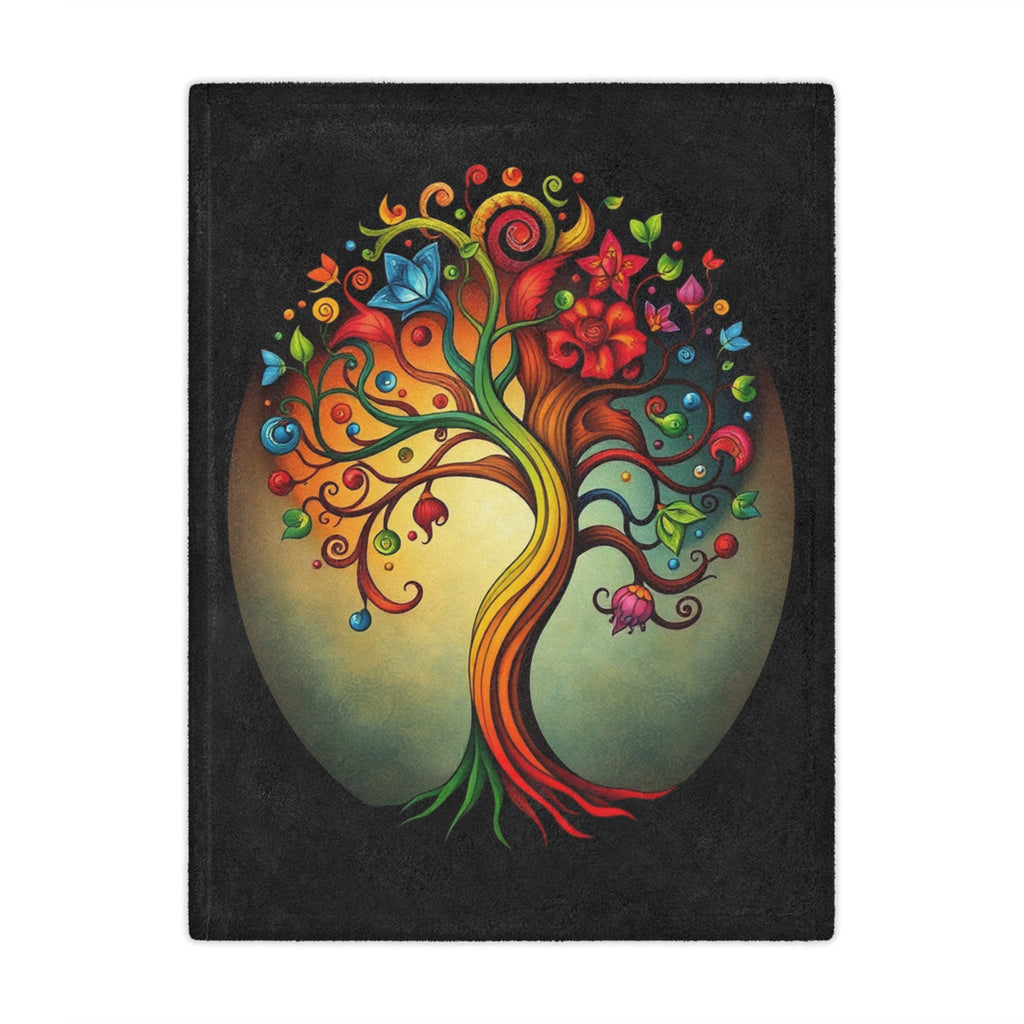 Tree of Diversity Microfiber Blanket