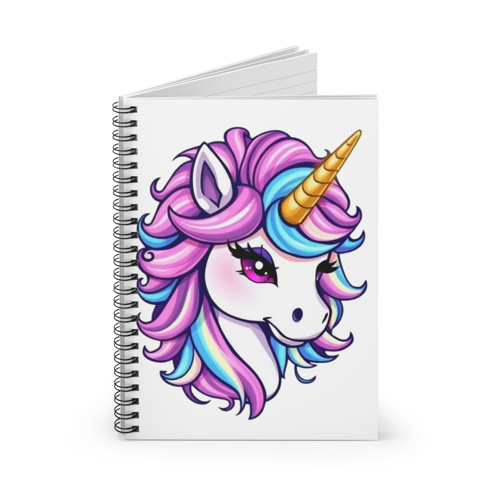 Magical Unicorn Spiral Notebook - Ruled Lines for Kids and Unicorn Lovers