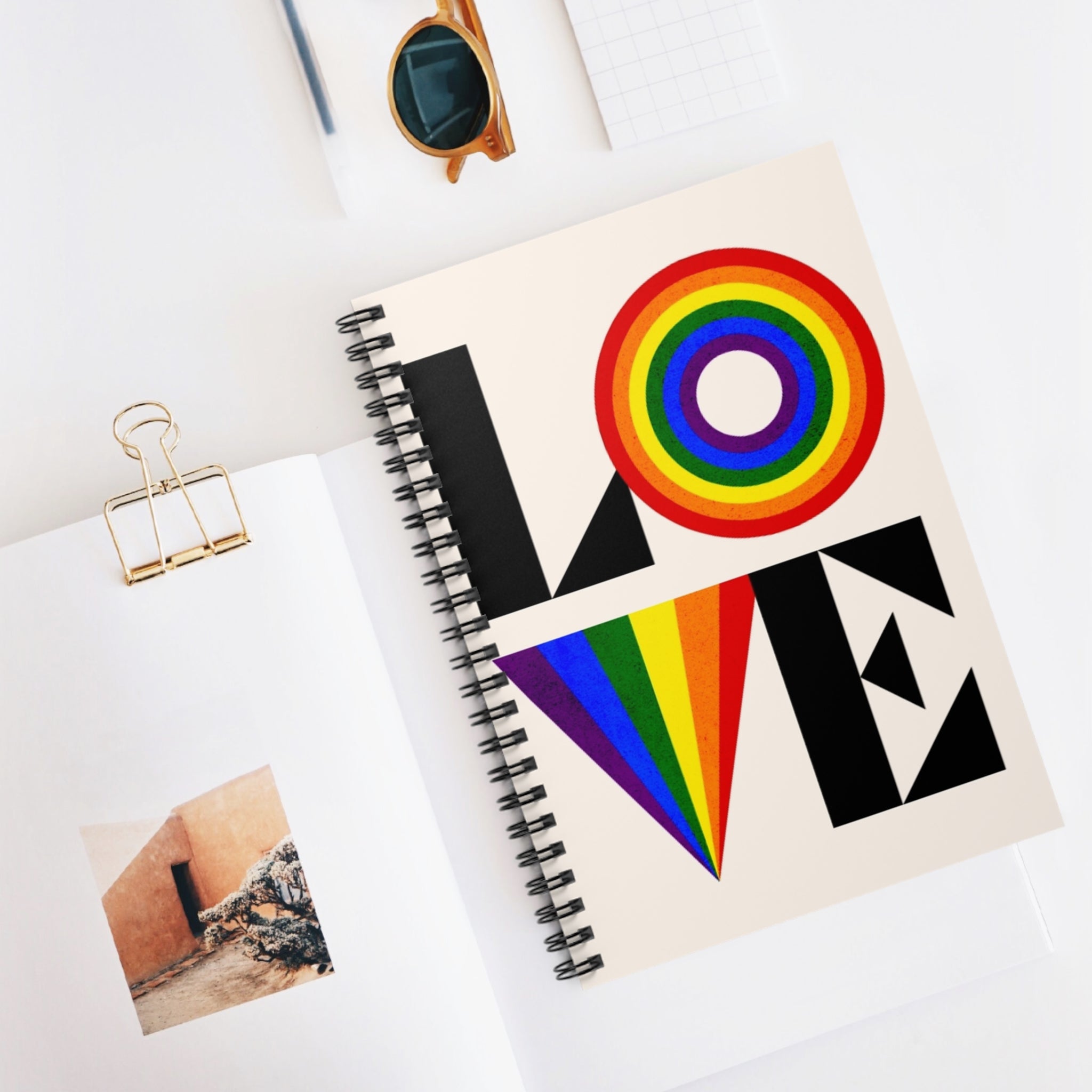 Colorful Love Spiral Notebook - Ruled Lines for Creative Souls