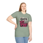 Boys Can Wear Pink T-Shirt — Bold Retro Feminist Graphic Tee