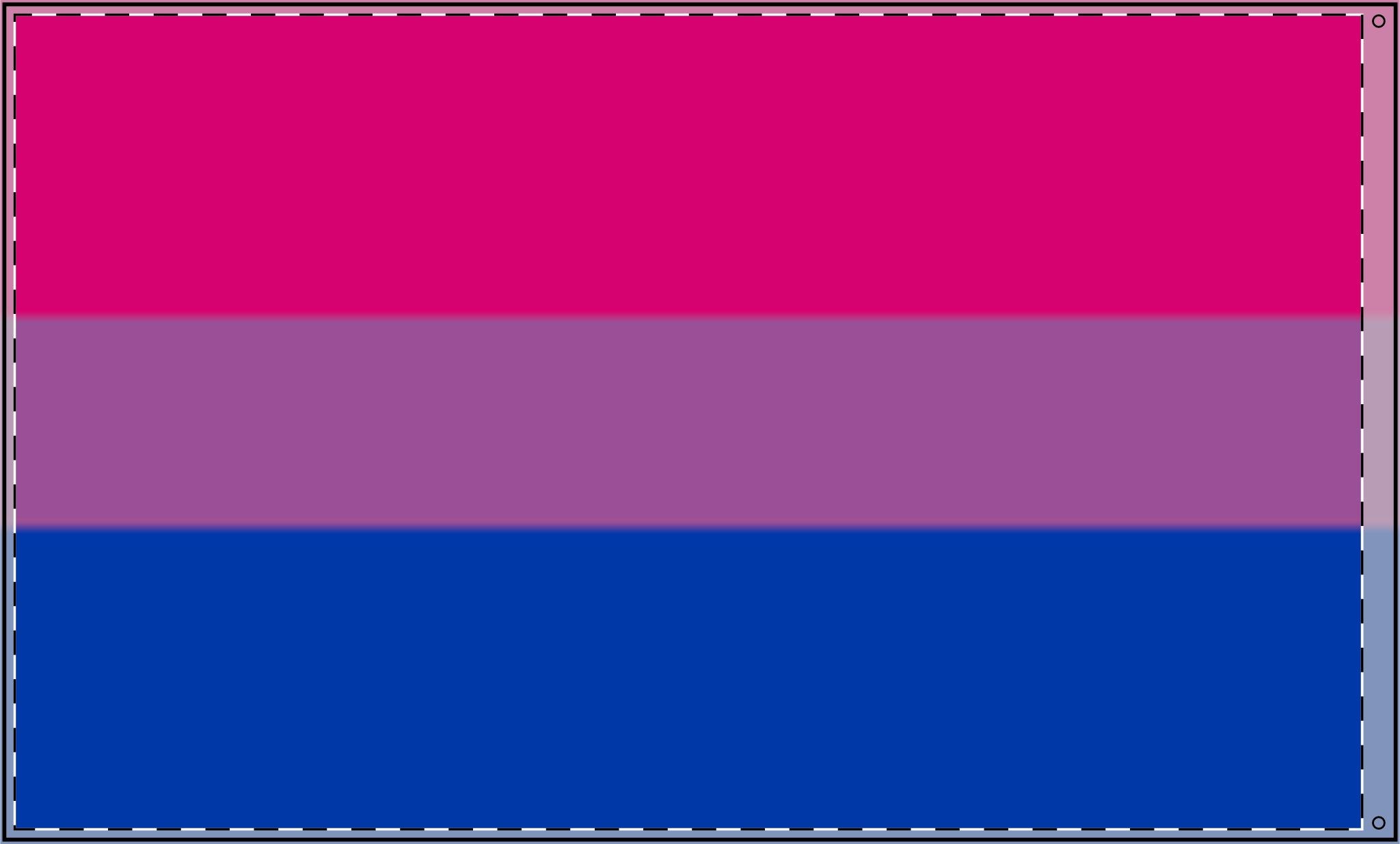 Double Sided Bisexual Pride Flag - Celebrate Inclusivity and Support LGBTQ+ Pride