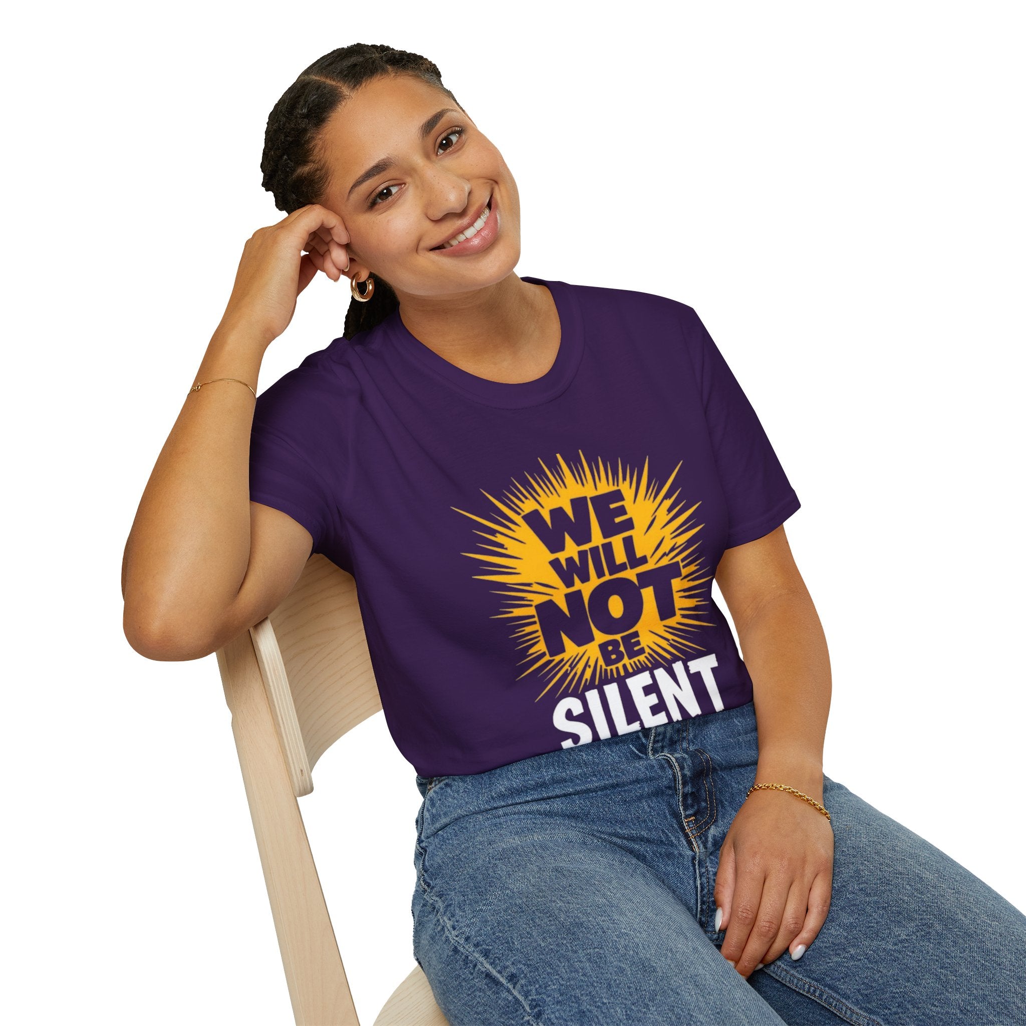 Empowerment Graphic Tee - We Will Not Be Silent | Unisex Softstyle T-Shirt