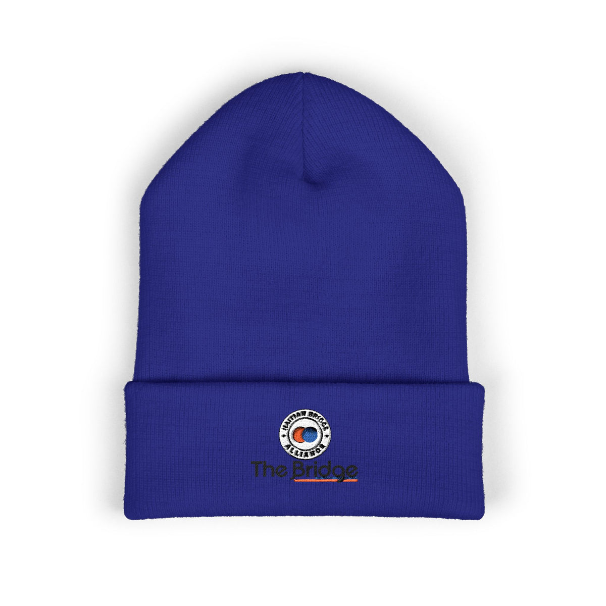 Embroidered Haitian Bridge Alliance Logo Cuffed Beanie — Warm Knit Winter Hat