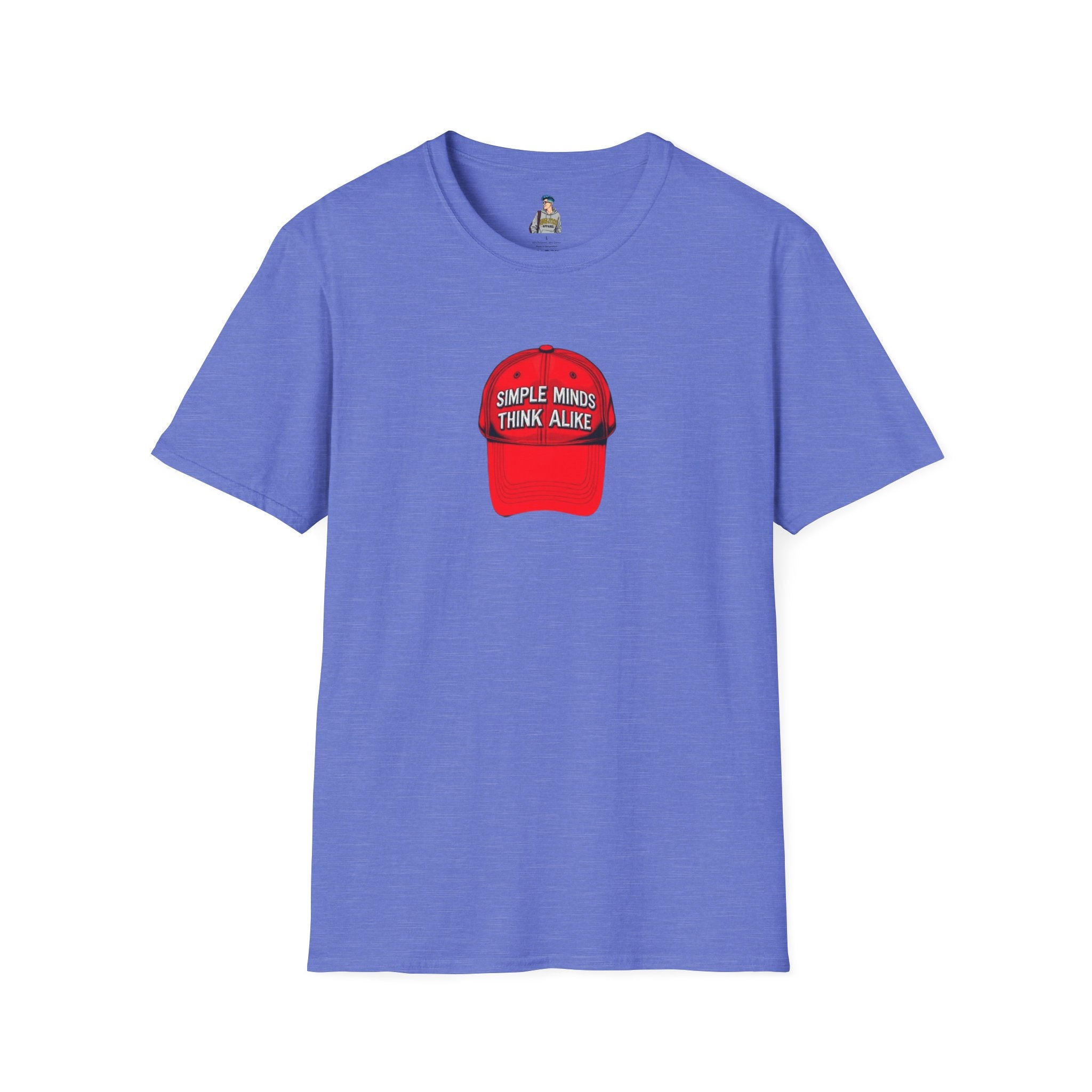 Unisex Softstyle T-Shirt - 'Simple Minds Think Alike' & 'Make America Think Again' Graphic Tee